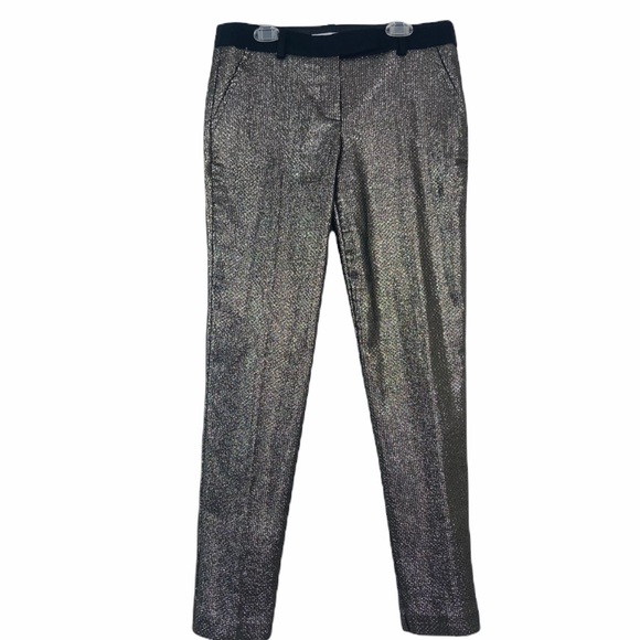 Trina Turk Pants - Trina Turk gold metallic weave ankle pants. 2